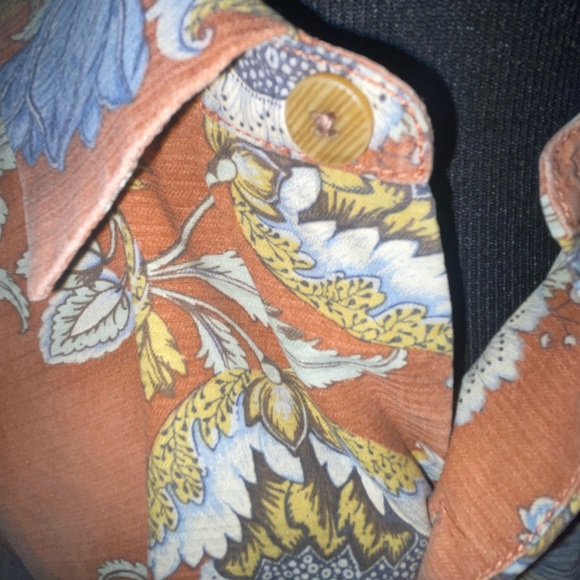 TOMMY BAHAMA Silk Hawaiian Floral Mens Casual Button Front Short Sleeve Top XL - Picture 8 of 14